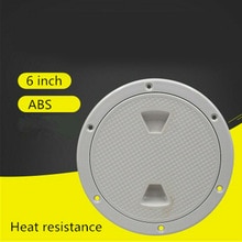 1x Hatch Cover 6Inch ABS White Marine Ship Out Deck Inspection Heavy duty