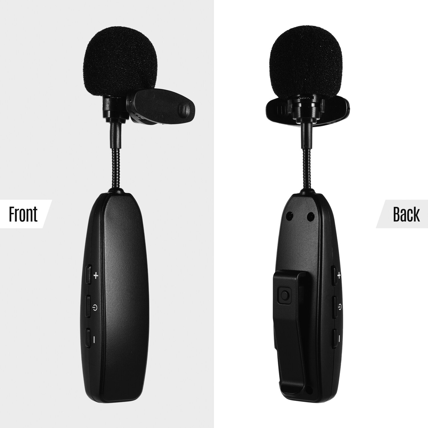 Wireless Microphone System Transmitter Receiver Lavalier Lapel Mics for Public Speaking Voice Amplifier Electronic Instruments