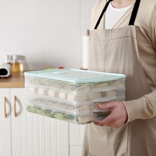 Caja de almacenamiento de bola de masa congelada de cocina para el hogar