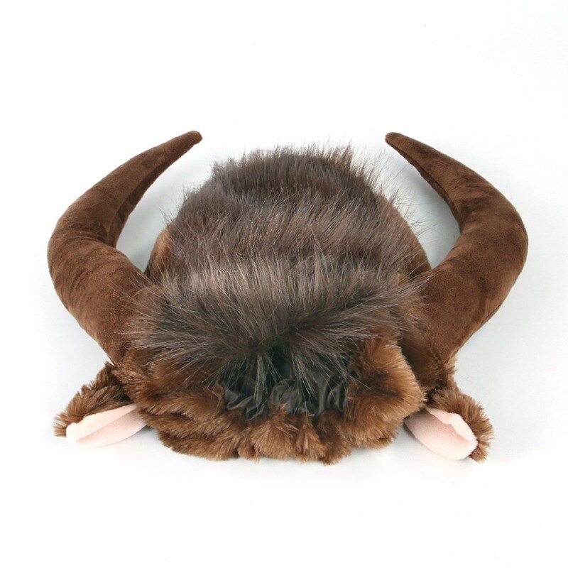Perruque de déguisement en corne de taureau pour animaux de compagnie, déguisement, chapeau, décoration de fête pour chien, vêtements amusants pour la maison, fournitures de Festival pour animaux de compagnie: M