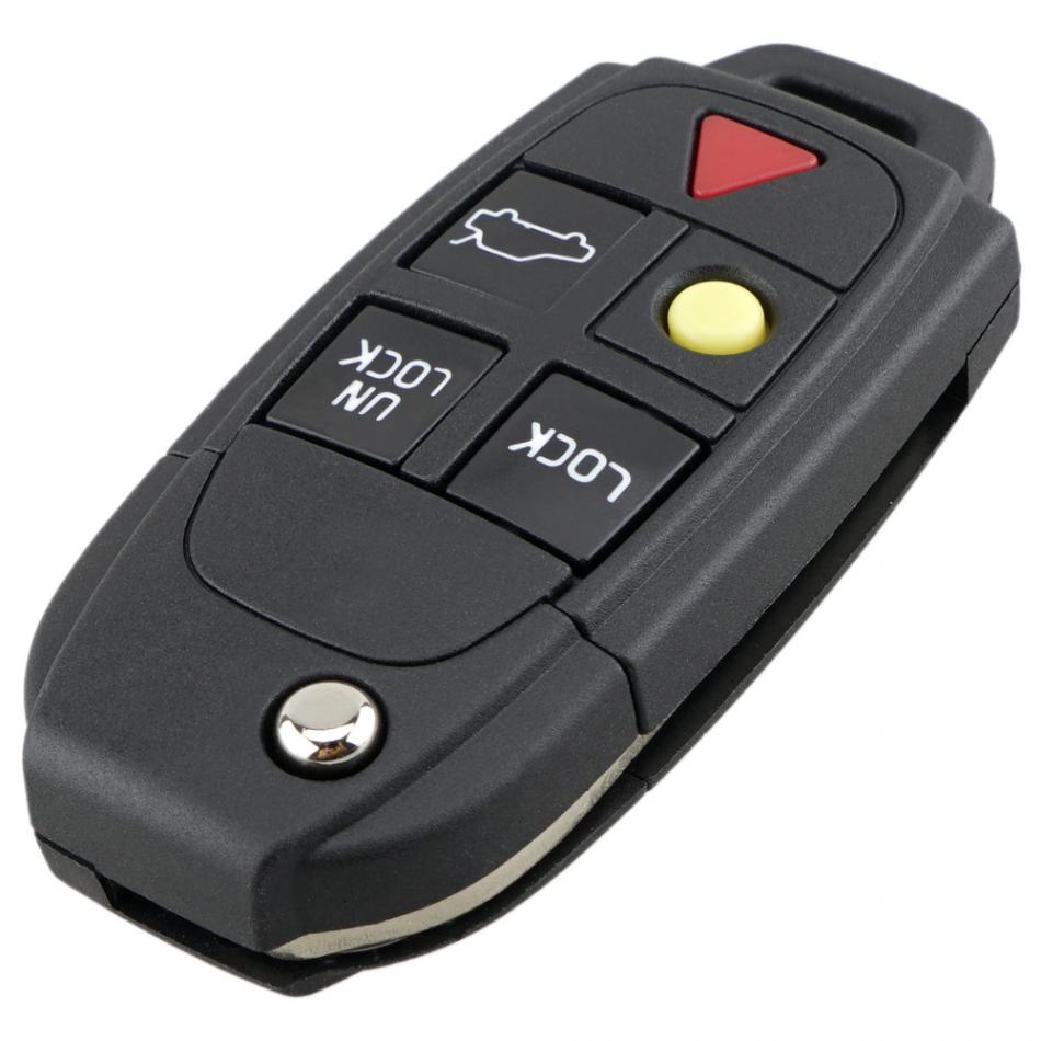 3 Knoppen Flip Remote Key Shell Case Fob Vervanging Fit Voor Volvo S60 S80 V70 XC70 XC90