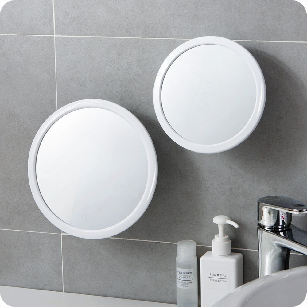Punch-free Suction wall mirror bathroom vanity wall makeup mirror home bathroom round mirror wx8291828