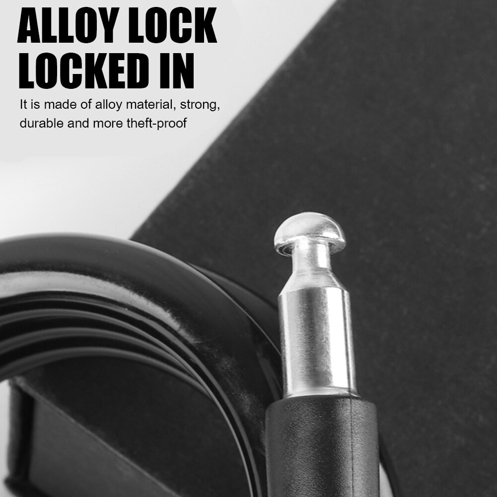 1.2m Bike Cable Lock Anti-theft Bicycle Motorcycle Cycling Equipment for WEST BIKING Outdoor Caring Personal Bicycle Supply