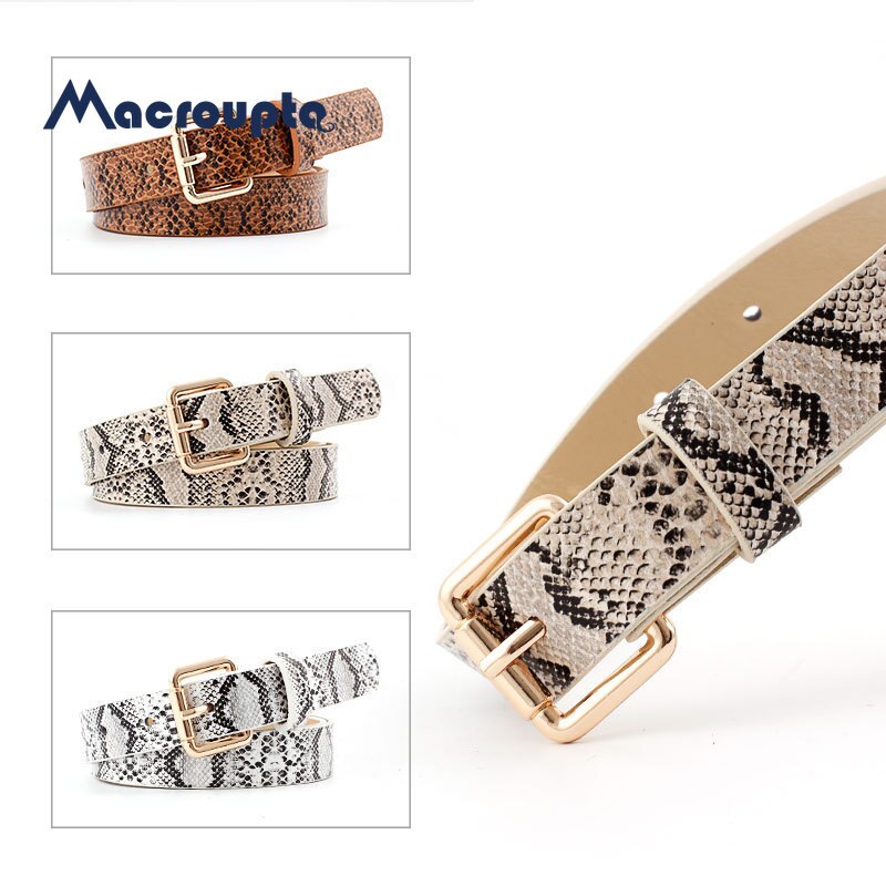 105X2.3Cm Vrouwelijke Pu Leer Snake Taille Riem Vrouwen Riemen Voor Vrouwen jurk Cinto Feminino