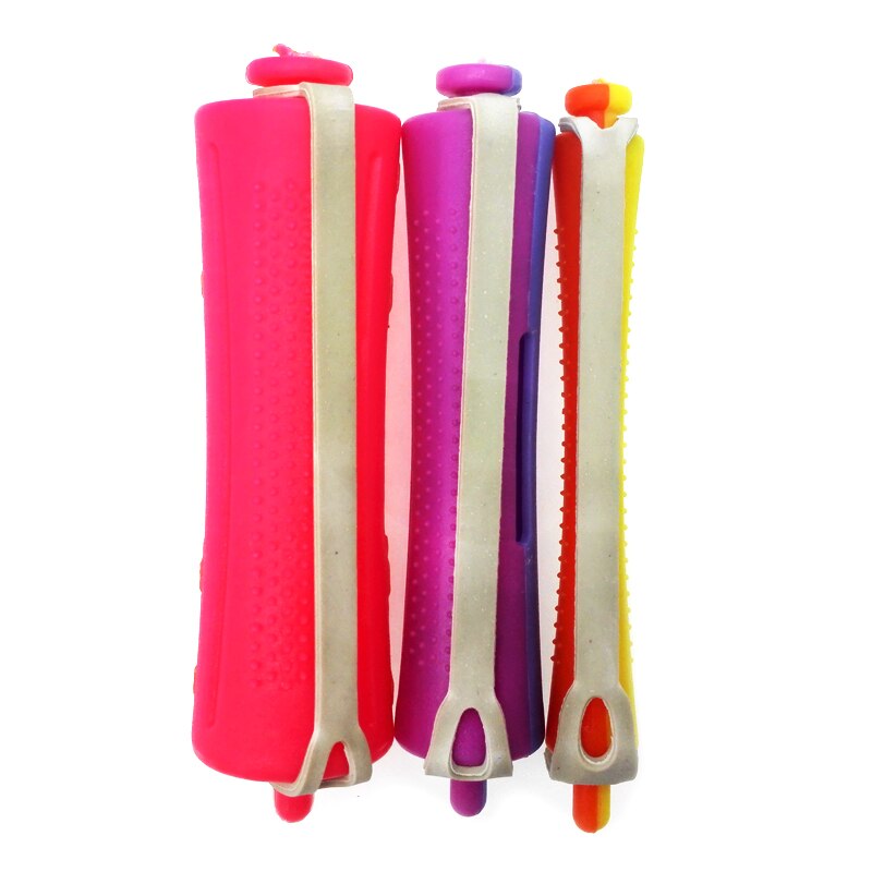 30 stuks/set 3 maten permanent staaf met elastiek haar krultangen plastic holle kern flexi staaf golven pluizig maïs haar maker  un427
