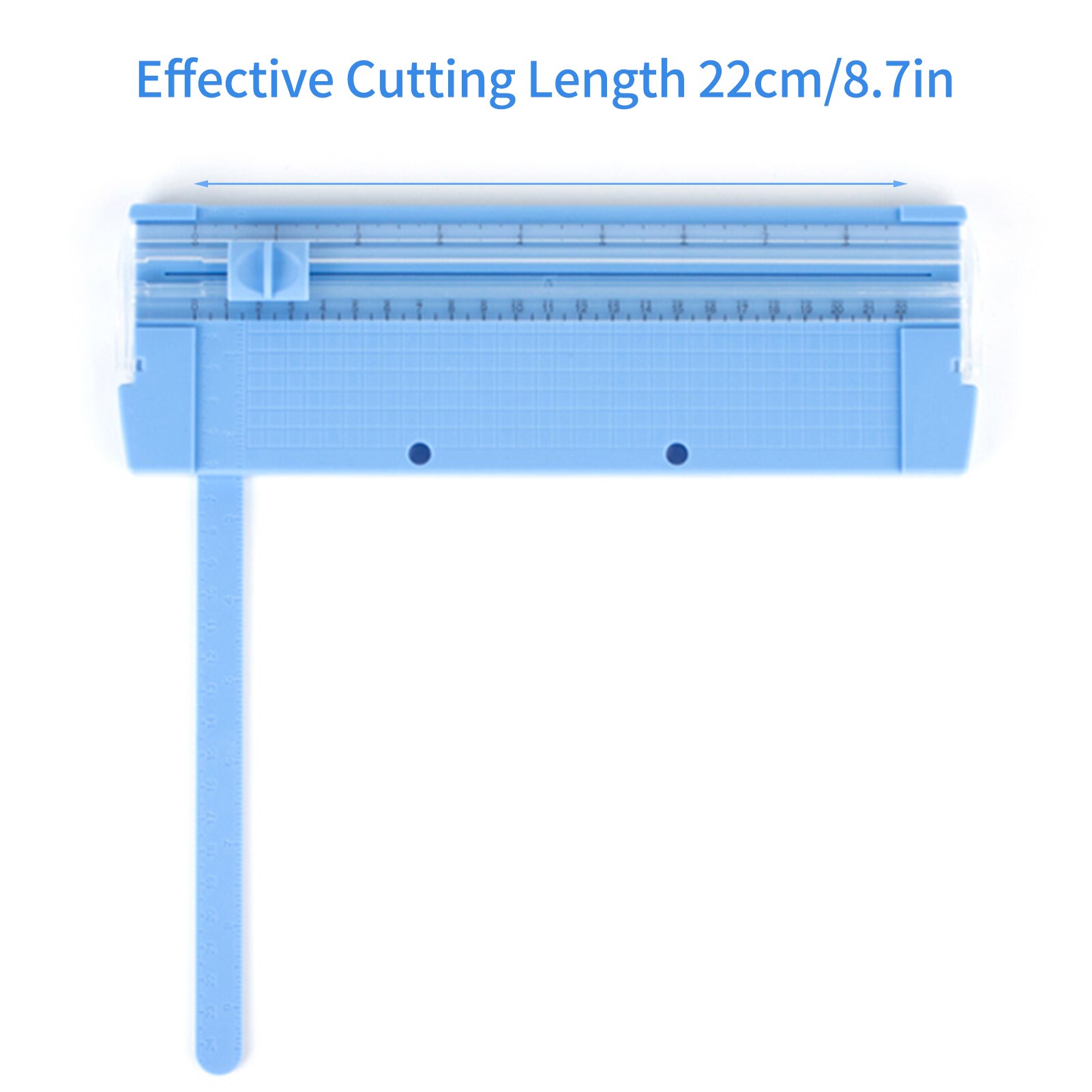 Coupe-papier A5 Portable de 8.7 pouces, Machine de découpe de Scrapbooking avec règle latérale pour l'artisanat et les Photos