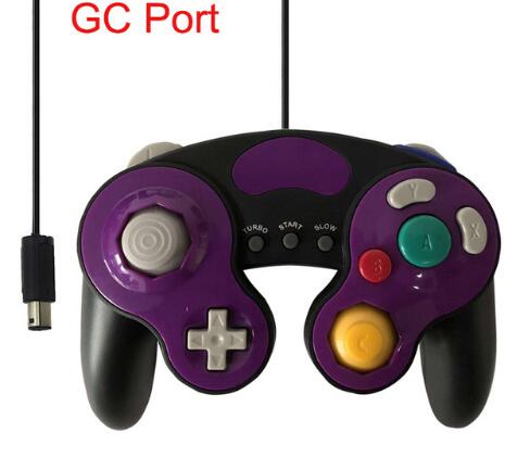 Top Wired Game Controller Gamepad Joystick forNGC NINTENDO GC Game Cube For Platinum fast ship: GC Pueple Black