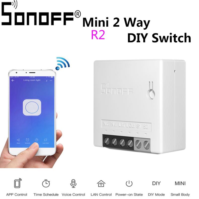 1/3/10pcs Sonoff MINI DIY Smart Switch Small Body Remote Control Wifi Switch Support An External Switch Work With Alexa Google