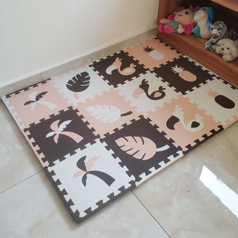 JCC 8/24 pcs Toekan Stijl Baby EVA Foam Puzzel Speelkleed/kids Tapijten Tapijt Grijpende Mat voor kinderen Tegels 30*30*1 cm