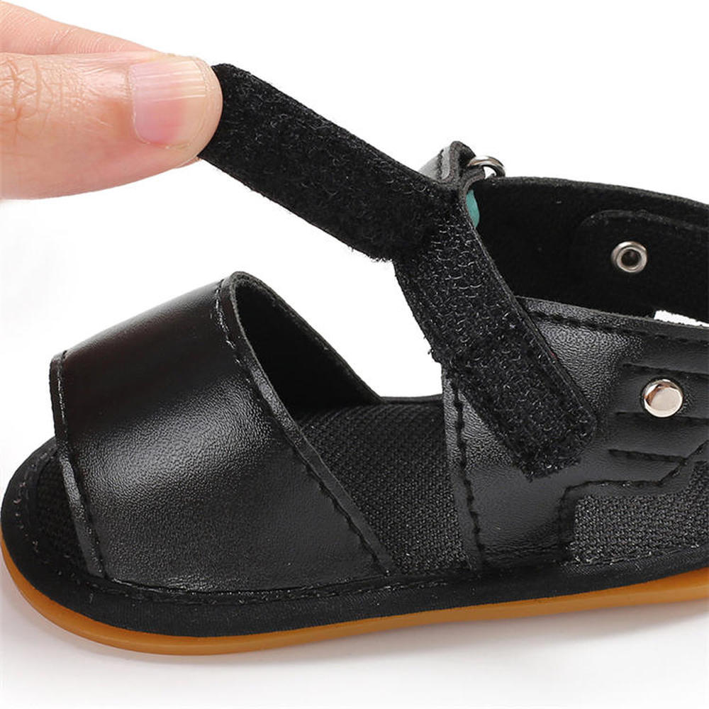 Infant Baby Shoes Girl Sandals Rubber Soft Sole Anti-Slip Summer Pu Wing Newborn First Walker Crib Shoes