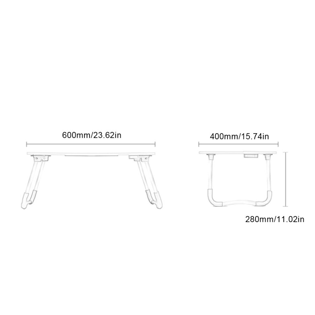 Opvouwbare Laptop Bureau Voor Bed Sofa Met Kantelbare Top Ontbijt Dienblad Met Vouwen Benen Multi Functie Tafel