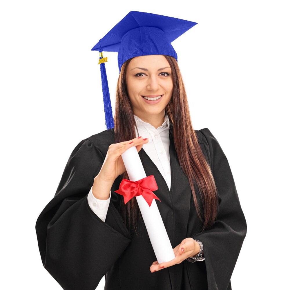 1 Pc Practical Graduation Cap Meaningful Bachelor Hat Headgear (Free Size)