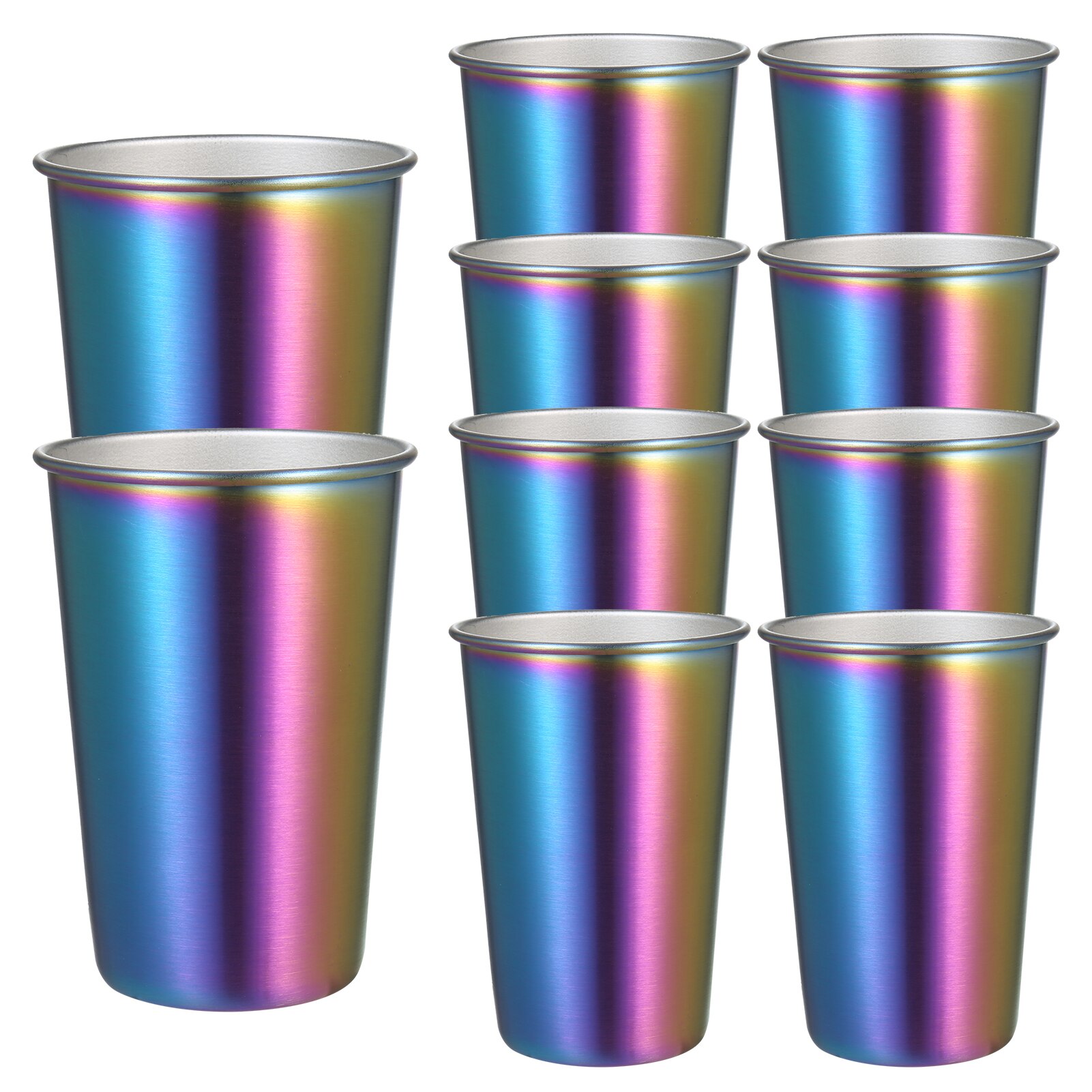 Tasse à café en acier inoxydable de 100ML, pour Bar, fête, en métal coloré, à large bouche, résistante au froid et à la chaleur