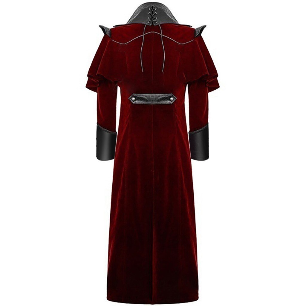 Gothic Victorian Tailcoat Men Vintage Steampunk Cosplay Uniform Costume