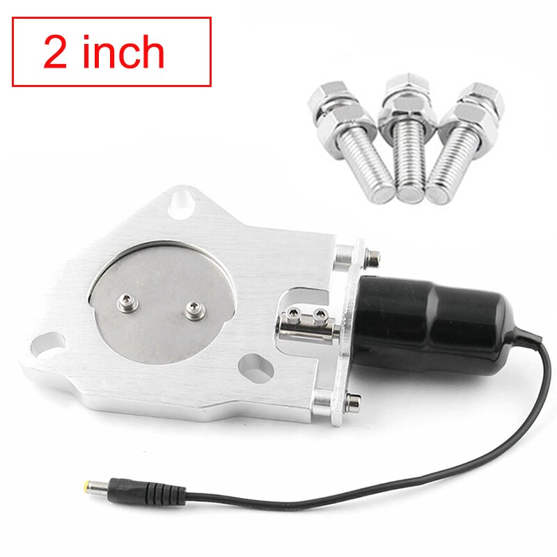 2''/2.25''/2.5''/3.0'' Cutout Stainless Steel Exhaust Cut Out Header Be Cut Pipe Electric Valve Exhaust Tip Kit with Screws: 2inch