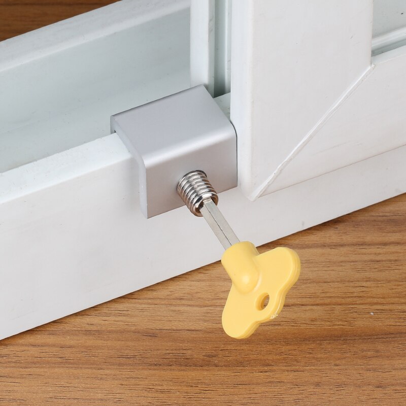 Sliding Sash Stopper window catch security translation screen lock limiter aluminium Door Frame restrictor Child protection