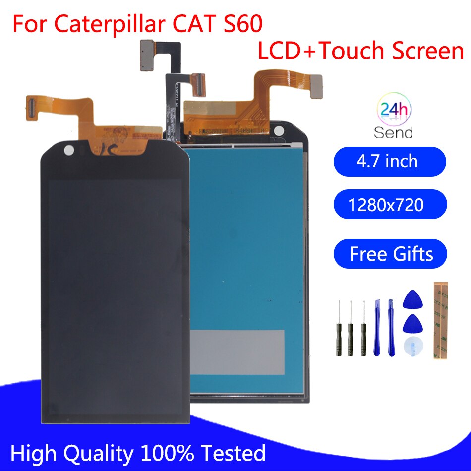 Originele Voor Caterpillar Cat S60 Lcd Touch Screen Digitizer Vergadering Telefoon Onderdelen Voor Caterpillar Cat S60 Screen Lcd