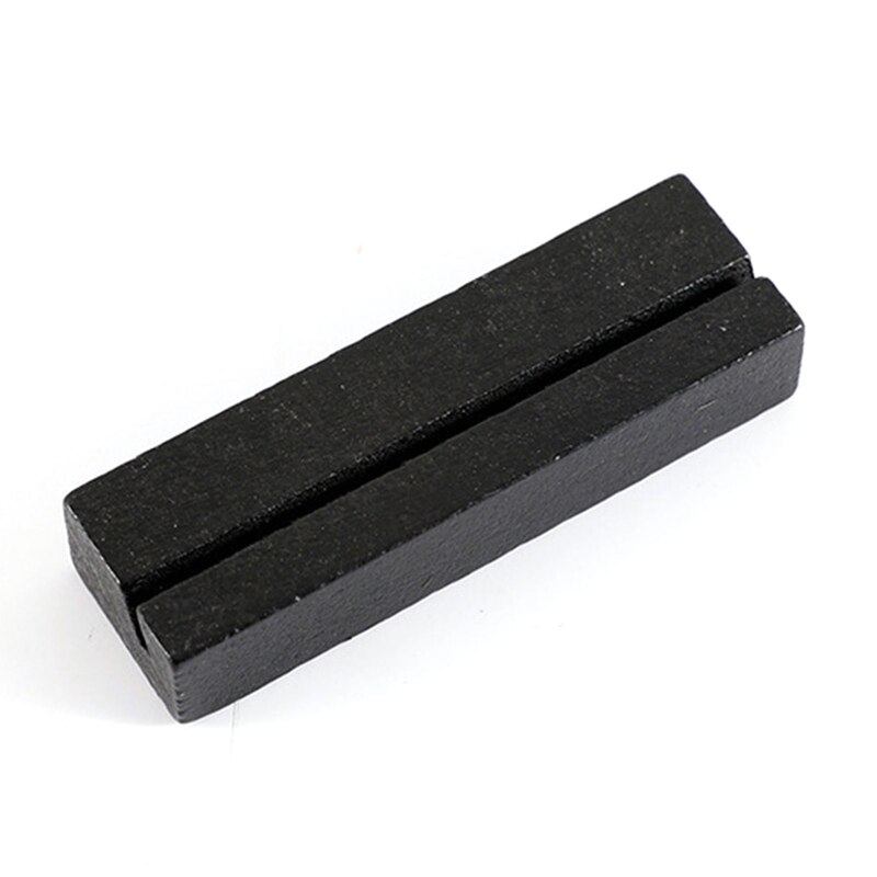 Wooden Photo Frame Picture Display Stand Message Holder Desk Decoration Wedding Christmas Year Party Supplies: Black