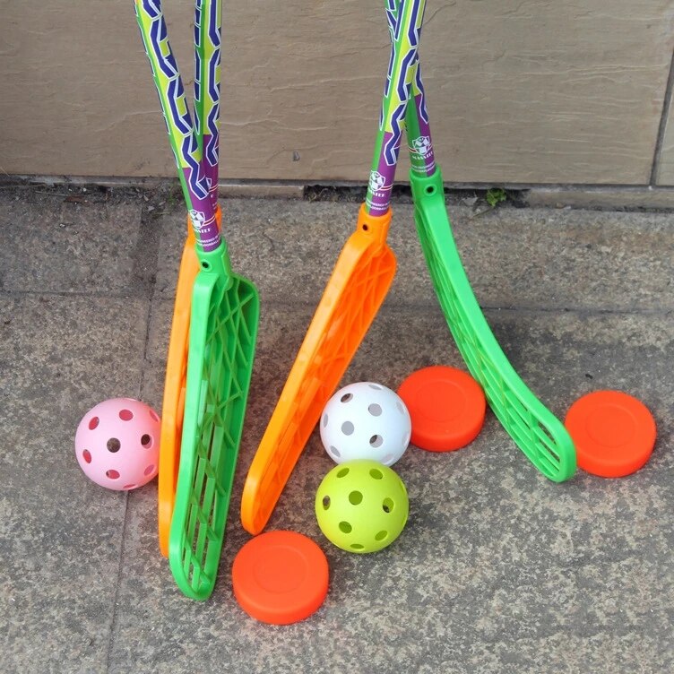 4/8Pcs Floorball Stick Ball PVC Plastic Soft Baseball Balls Sport Training Practice Ice Hockey Ball