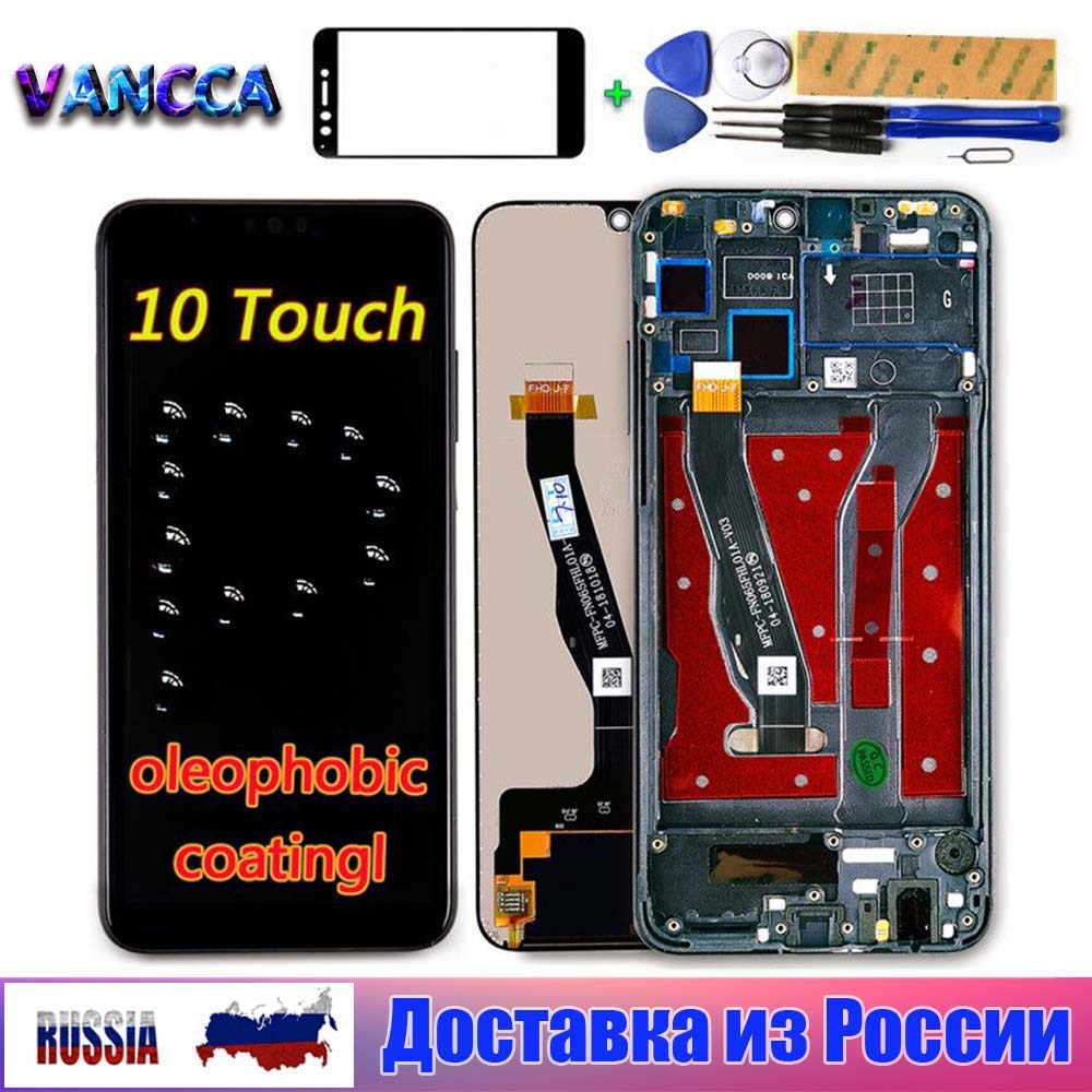Voor Huawei Honor 8X 6.5 Inch Lcd-scherm Touch Screen Digitizer Vergadering + Frame Voor Honor 8X1080X2340 Vervangen JSN-L21 L42