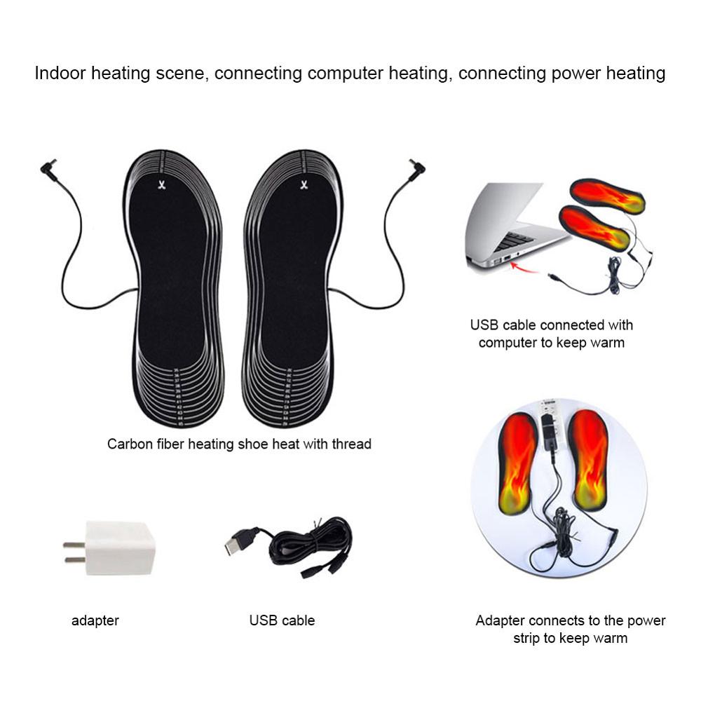 USB DC węgiel Fiber podgrzewany elektrycznie wkładki wkładki grzewcze EVA akumulator 4.5V opakowanie na baterie podgrzewany elektrycznie wkładki dropship