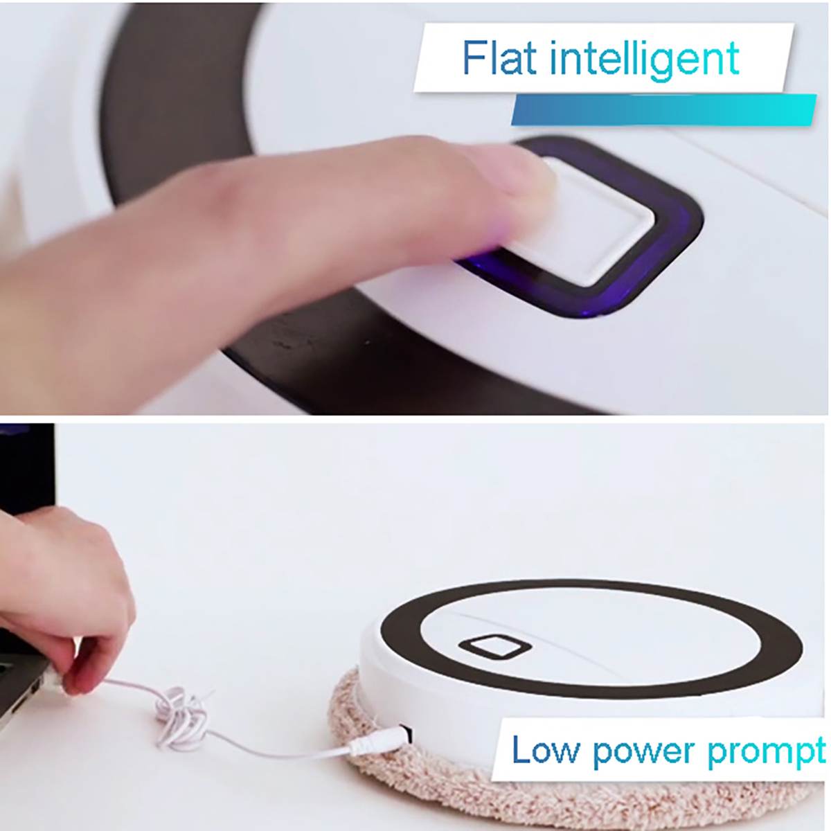 Auto Vacuum Cleaner Robot Cleaning Home Automatic Mop Dust Clean Sweep For Sweep&Wet Floors&Carpet