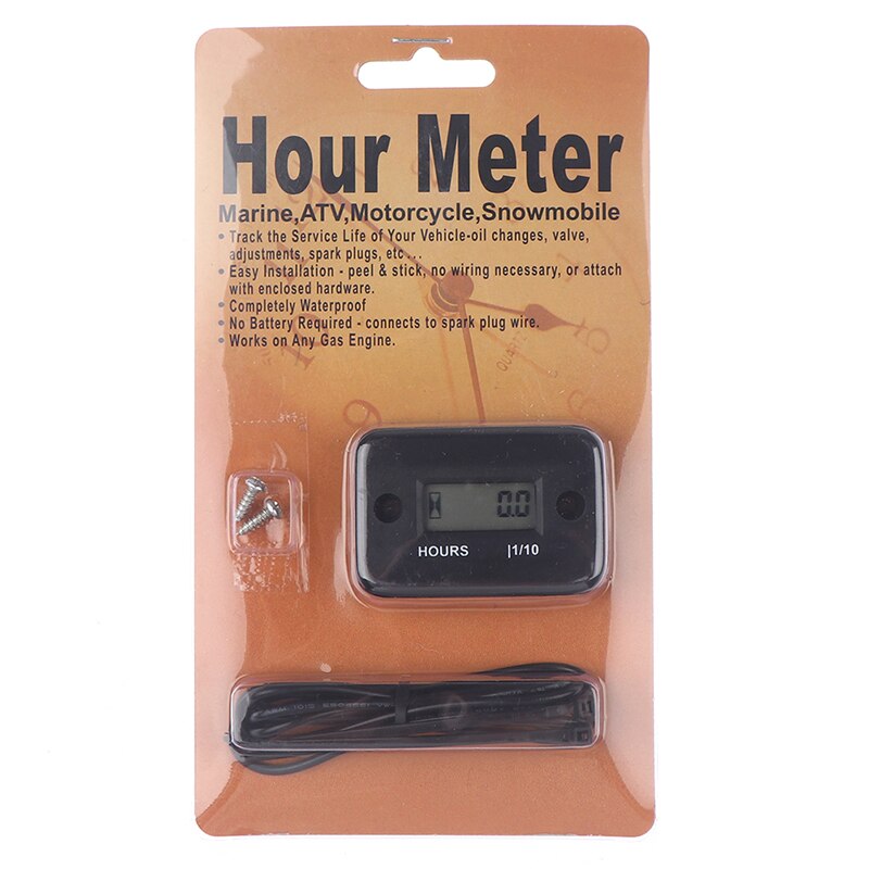 Motorsykkeldatamaskin timeteller med batteritimer med induktiv protabbler digital meter vanntett timer akkumulator vannscooter