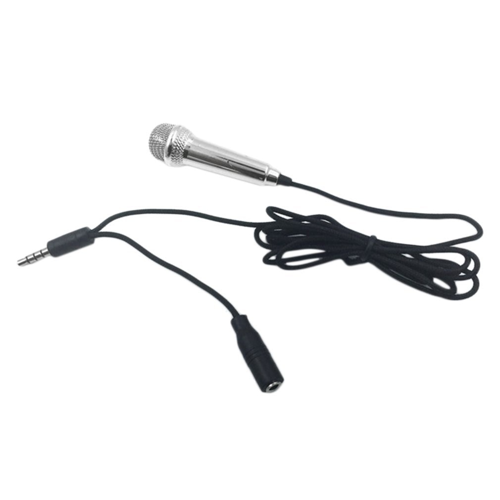 1pcs Mini 3.5mm Wired Microphone for Mobile Phone Tablet PC Laptop Speech Sing