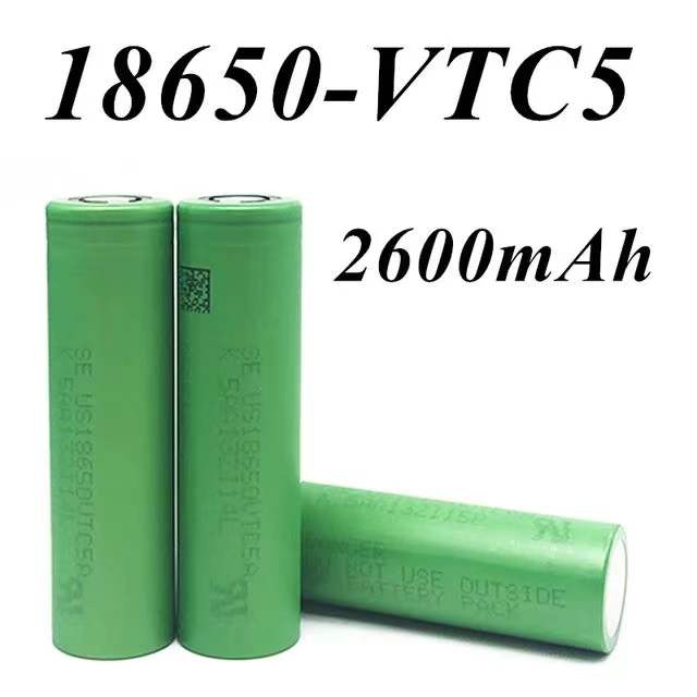 2022 3.7 V rechargeable voltage us18650 vtc5 2600 MAH vtc5 18650 battery replace 3.7 V 2600 MAH 18650 battery