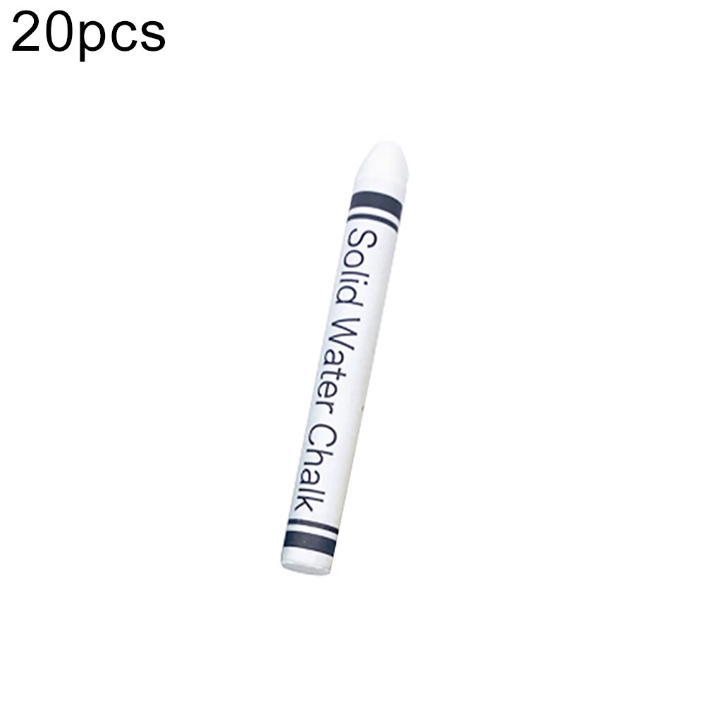 20 pçs solúvel em água dustless giz desenho pastel pastel material escolar de escritório acessórios: Branco