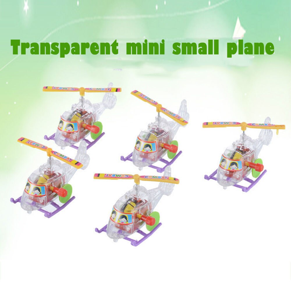 Avión cuerda-Up reloj de juguete aviones Mini aviones juguetes color plástico avión juego divertido niños al aire libre helicóptero