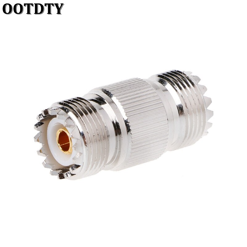 OOTDTY UHF PL-259 SO-239 Vrouwelijke Naar UHF Vrouwelijke Jack RF Rechte Connector Adapter Nikkel