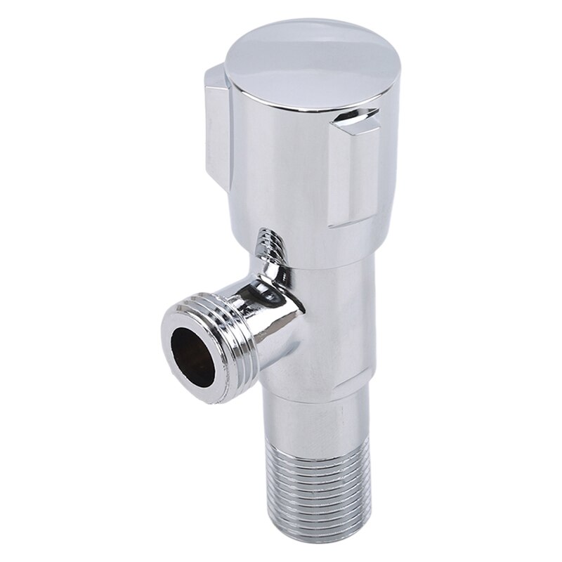 Bathroom Toilet Water Heater Tank and Cold Water Angle Valve One Inlet and One Outlet Stainless Steel Stop Valve: Default Title