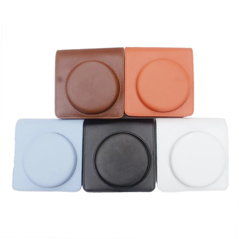 For fujifilm instax square  sq1 kameraveske 5 farger vintage pu lærveske skulderrem veske bære deksel beskyttelse