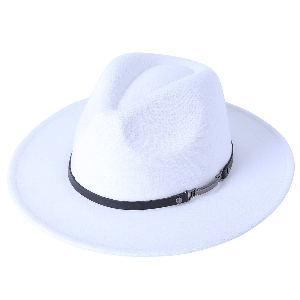 Brzoskwiniowe serce kapelusz Fedora damski łańcuszek duży kapelusz jesienno-zimowy Unisex kościół Panama kapelusz nowy Jazz filcowy kapelusz hurtowo: 01