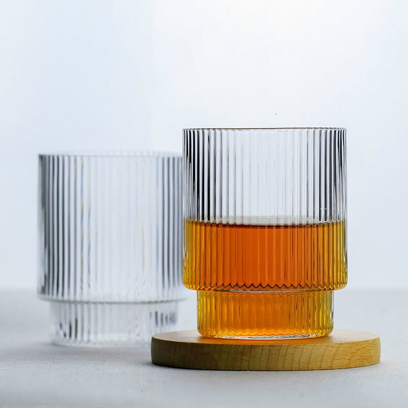 Whisky glazen - Klassiek - Met gouden rand - Rond - Drinkglazen