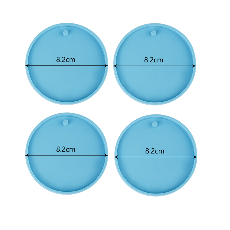 4/5Stck Weihnachten Ball Anhänger UV Epoxid Silikon bilden Blau/Rosa Schlüsselbund Harz Formen DIY Handwerk schmuck Dekorationen Gießen Werkzeuge: Schwarz