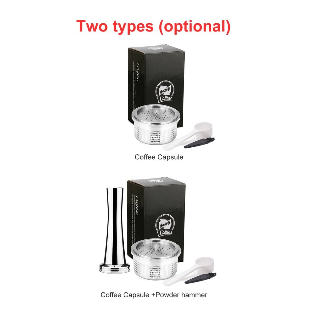 Stainless steel Refillable Coffee Capsule Pod Filter Dripper Tamper Compatible with Lavazza piont Coffee Machine