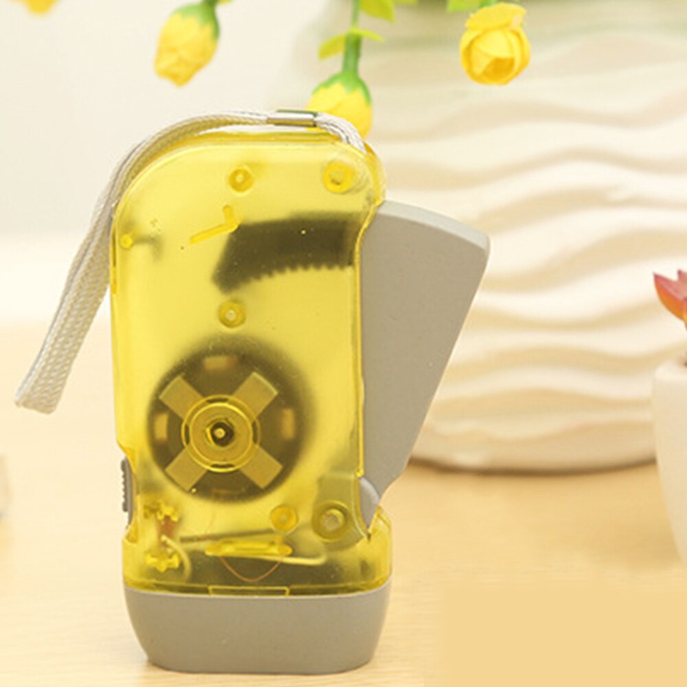 Hand Crank Traveling Torch Light Battery-Free Camping Lights 3 LEDs Hand Pressing Flashlight Manual Generator Flashlight