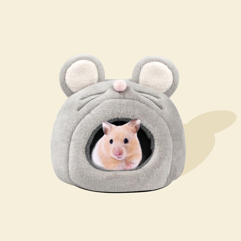 Hamster House Guinea Pig Accessories Hamster Cotton House Small Animal Nest Winter Warm For Rodent/Guinea Pig/Rat/Hedgehog