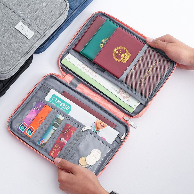 Travel Wallet Family Passport Holder Waterproof Document Case Organizer Travel accessories Document Bag Cardholder