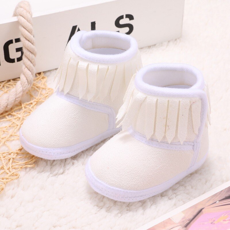 Peuter Schoenen Winter Snowboots Infant Zachte Bodem Baby Kwastje -Collectie Baby Schoenen Zachte Zool Anti-Slip crib Laarzen