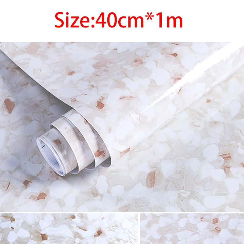 Kuchnia naklejki ścienne z pcv marmurowy blat naklejki łazienka papier samoprzylepny tapeta wodoodporna 60Cm x 10M Home Decoration
