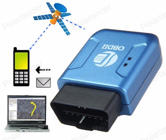 Tracking Device -Blue GPS LBS accurate location TK206 Car GPRS Tracker OBDII Interface Geo-fence Function Autos fleet