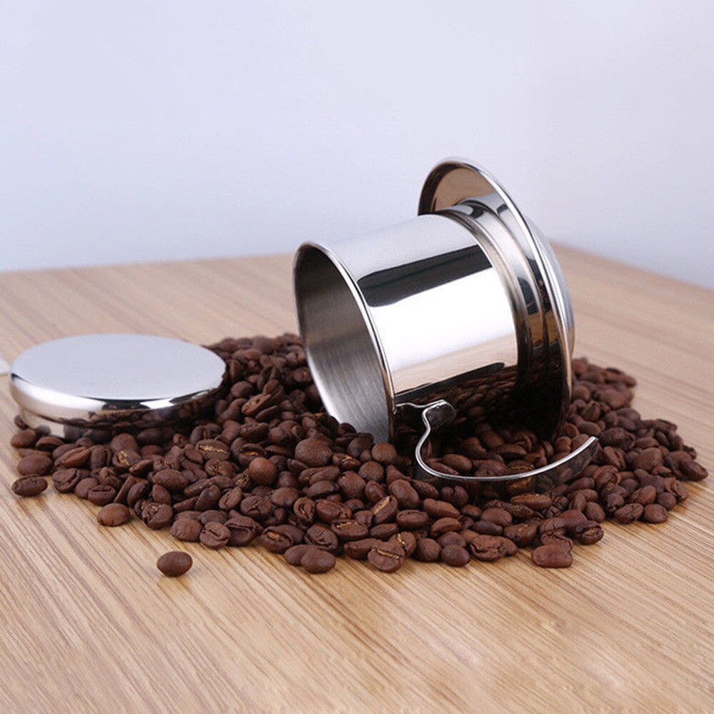 Stainless Steel Vietnam Vietnamese 50/100ml Coffee Pot Drip Filter Coffee Maker Durable Home Kitchen Tools