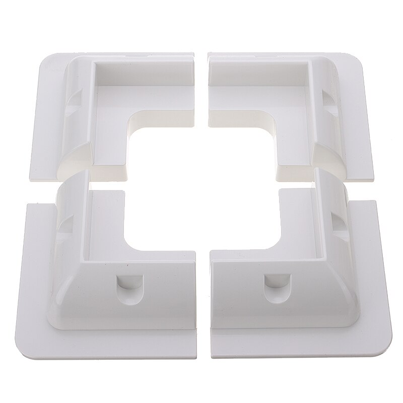 4Pcs Solar Panel Mounting Bracket White Plastic Solar Panel Mounting Fixing Bracket Kit for Caravans Camper Lorries Buses Boats