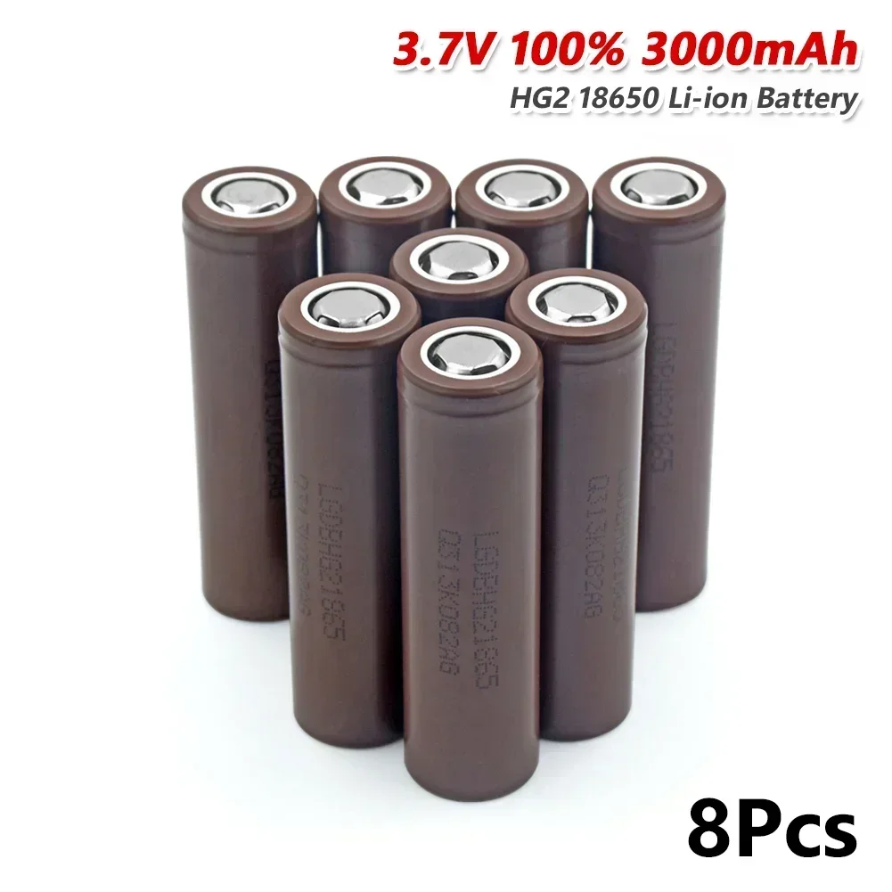 Hg2 18650 100 % neuer Original-3000-mAh-Akku 18650 Hg2 3,7 V Entladung 20 A Spezieller wiederaufladbarer OHg2-Akku 18650-Akku: Blau