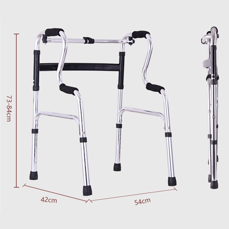 Jaycreer folde rollator med hjul eller uden hjul