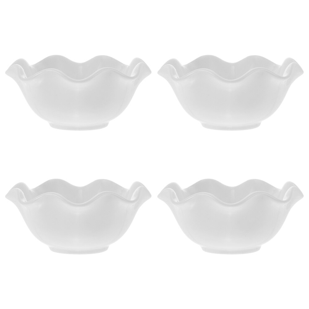 4 Stuks 1 Set Multipurpose Snack Gerechten Kruiden Trays Snack Bowls (Wit): Default Title