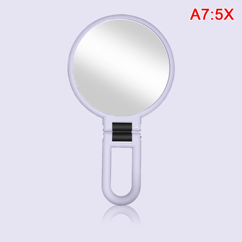Espejo de doble cara para maquillaje, accesorios de cosmética para tocador, compacto, con aumento de 2/5/10/15X